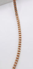 Cadena luna ice rosa 14k, 55cm x 3.8mm