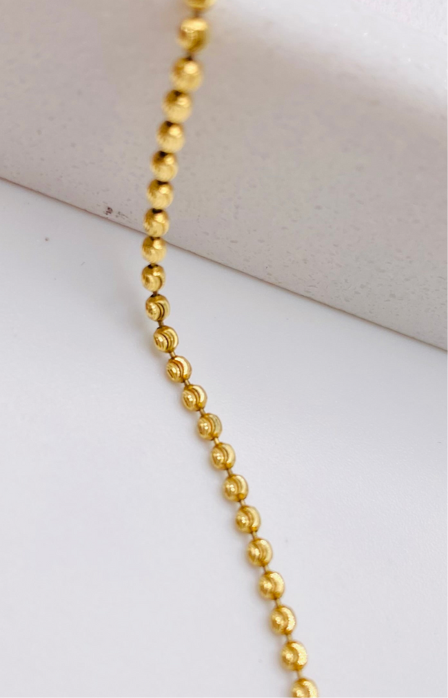 Cadena luna 14k, 60cm x 1.8mm