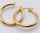 Argollas  14k,  3.08mm x 3cm