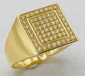 Anillo cuadrado talla22, 14k
