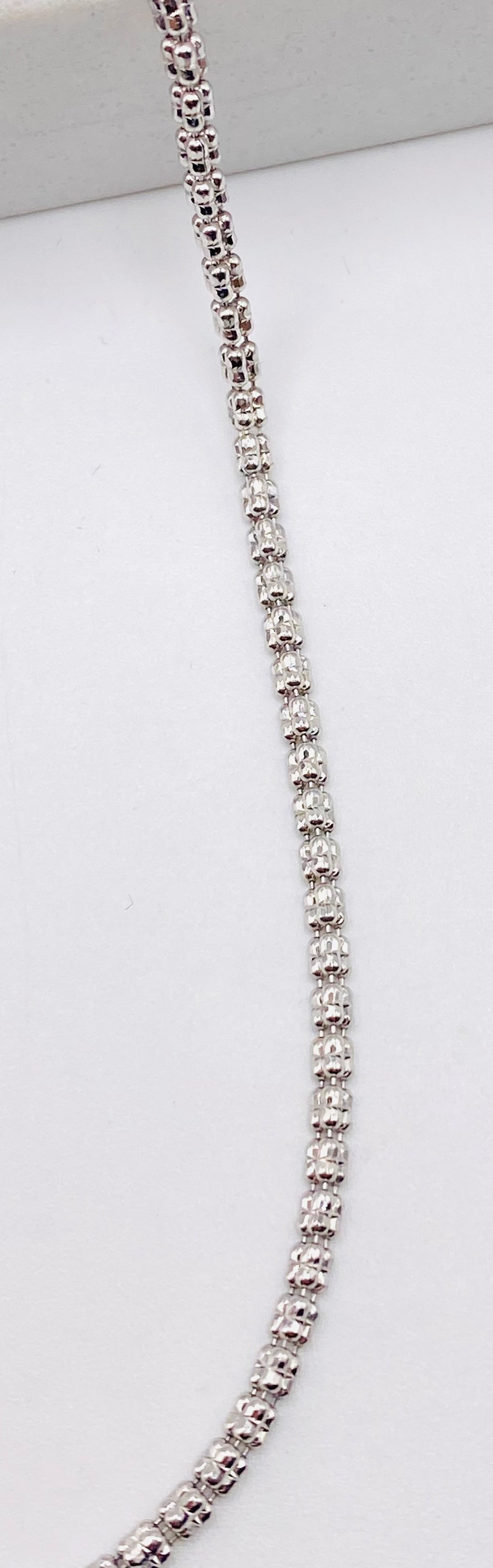Luna ice blanca 14k, 40cm x 2.2mm