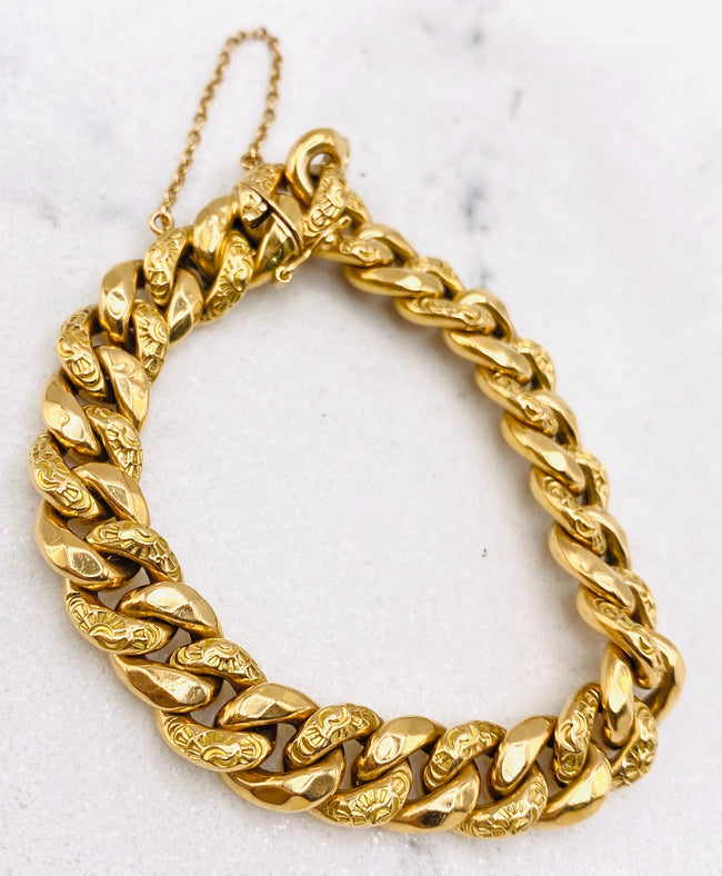 Pulsera 18k. 15mm