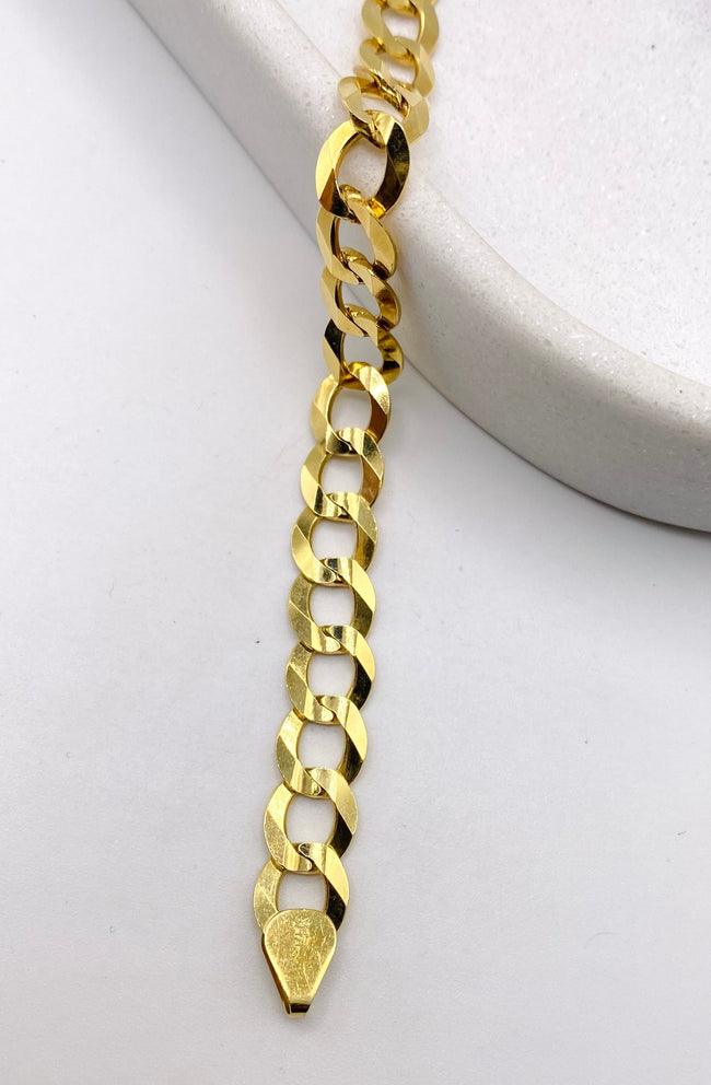 Guillo cubano 14k, 20cm x 9.3mm