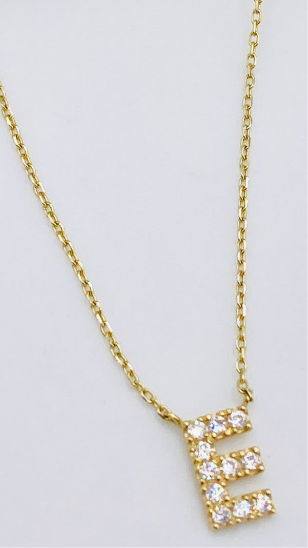 Cadena letra 14k, 45cm