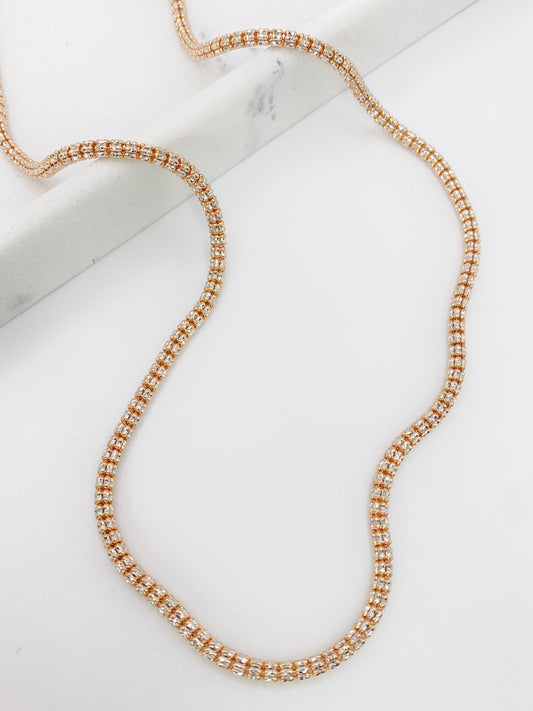 Cadena luna ice 14k