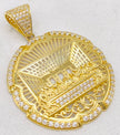 Medalla 14k. 5cm x 4cm