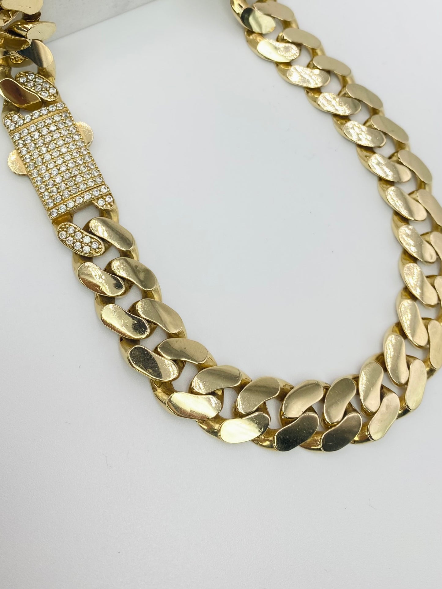 Cadena Mónaco con Graf zirconia 14k