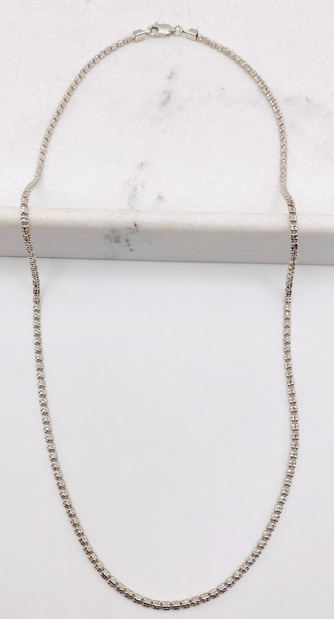 Luna ice blanca 14k, 50cm x 2mm