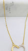 Cadena corazón combinado 14k, 45cm x 0.6mm