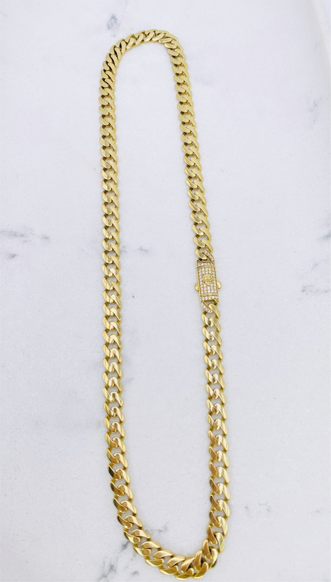 Cadena Mónaco 14k,  46cm x 7.0mm
