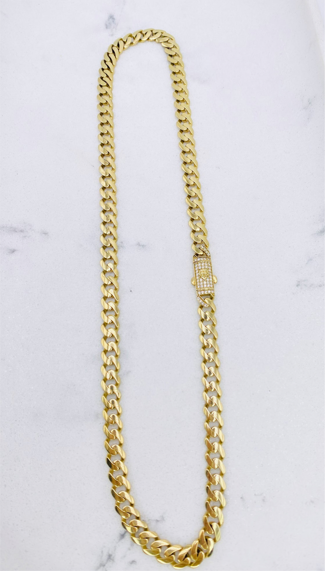 Cadena Mónaco 14k,  46cm x 7.0mm