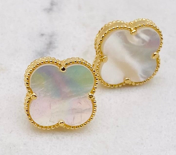 Pendientes tipo vancleef 14k