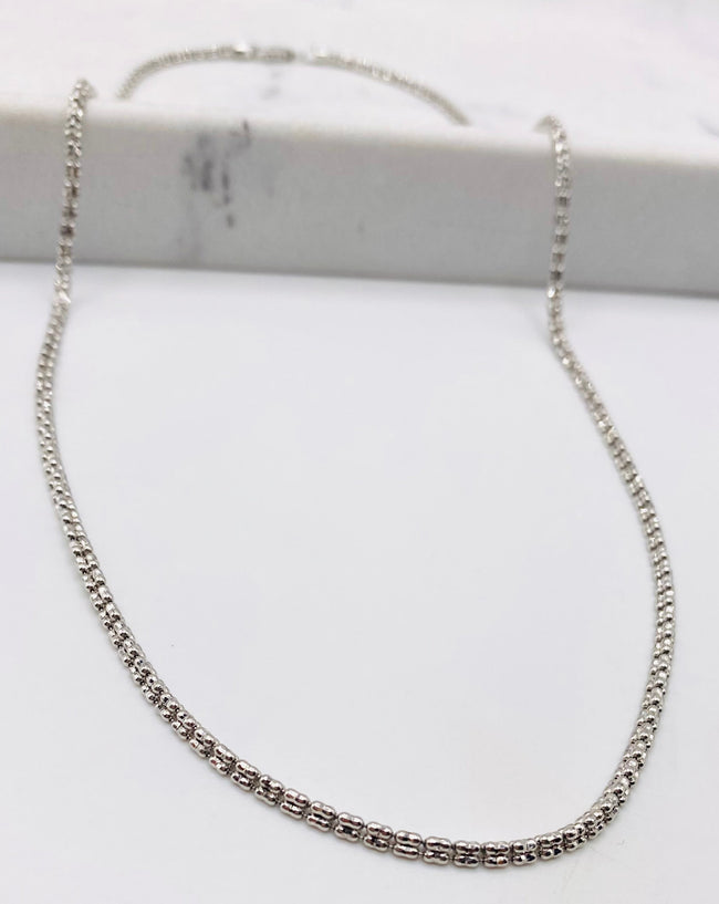 Luna ice blanca 14k, 50cm x 2.2mm