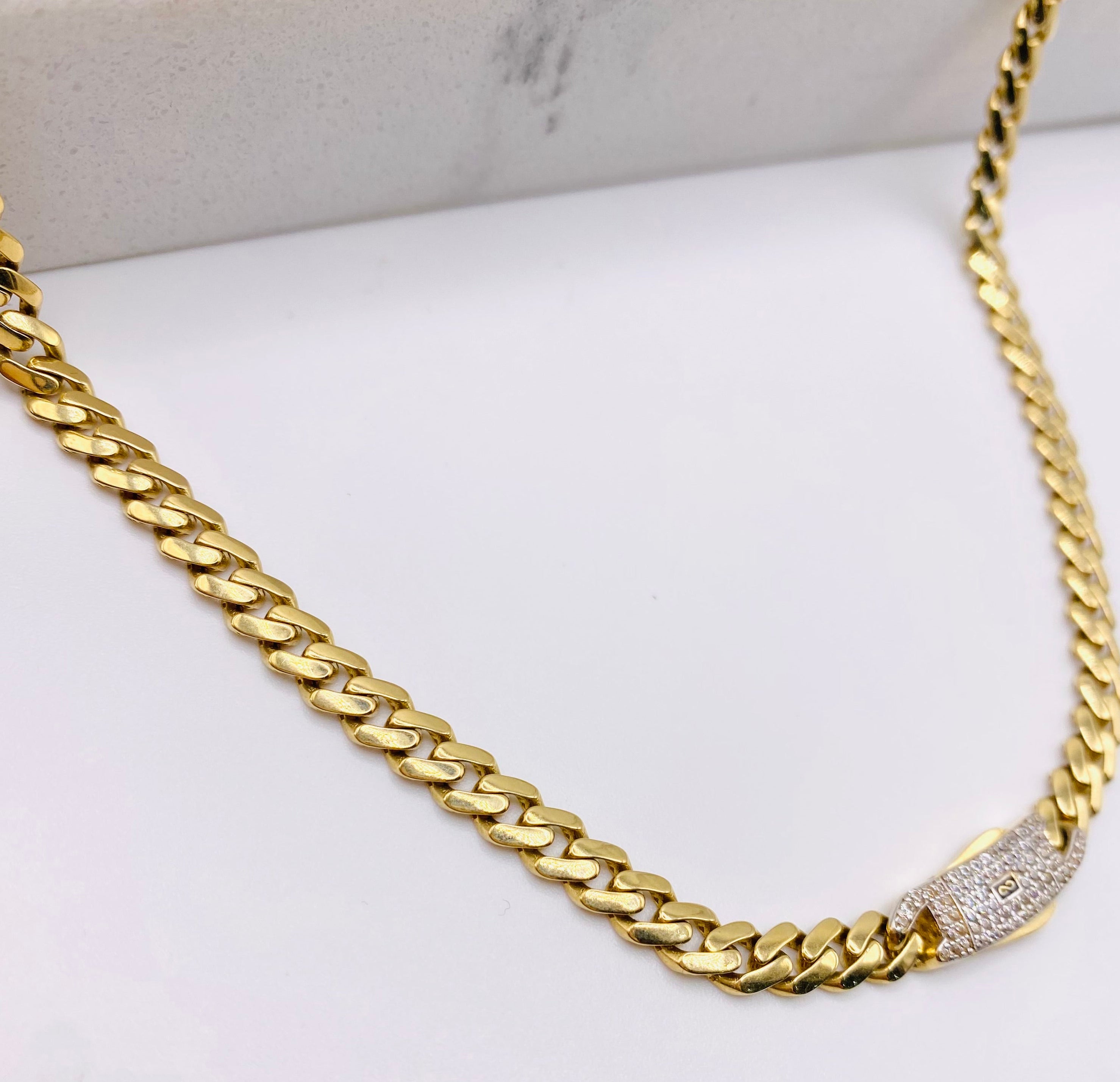 Cadena Mónaco 14k, 45cm x 5.2MM