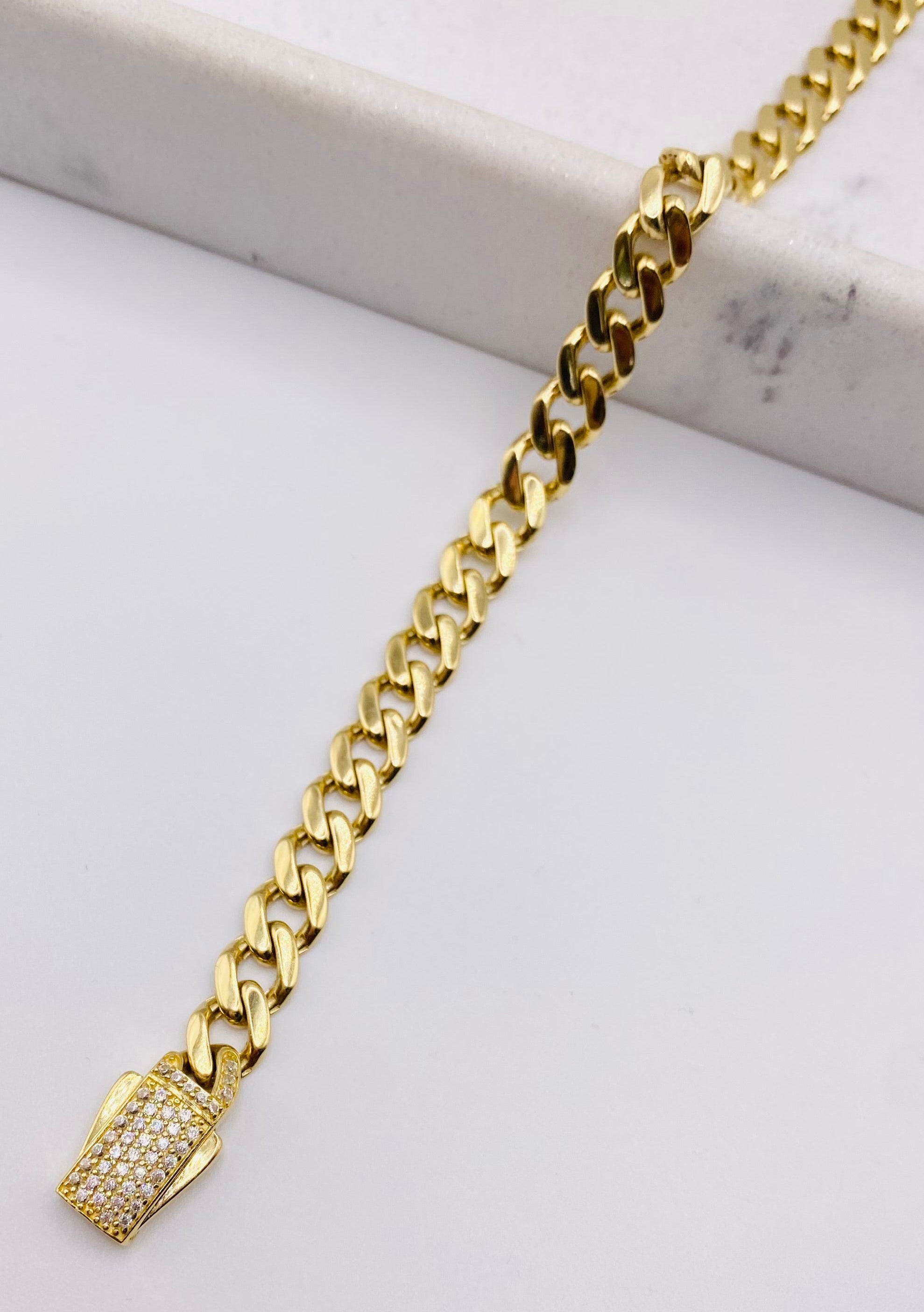 Guillo Mónaco 14k, 19cm x 6.7mm