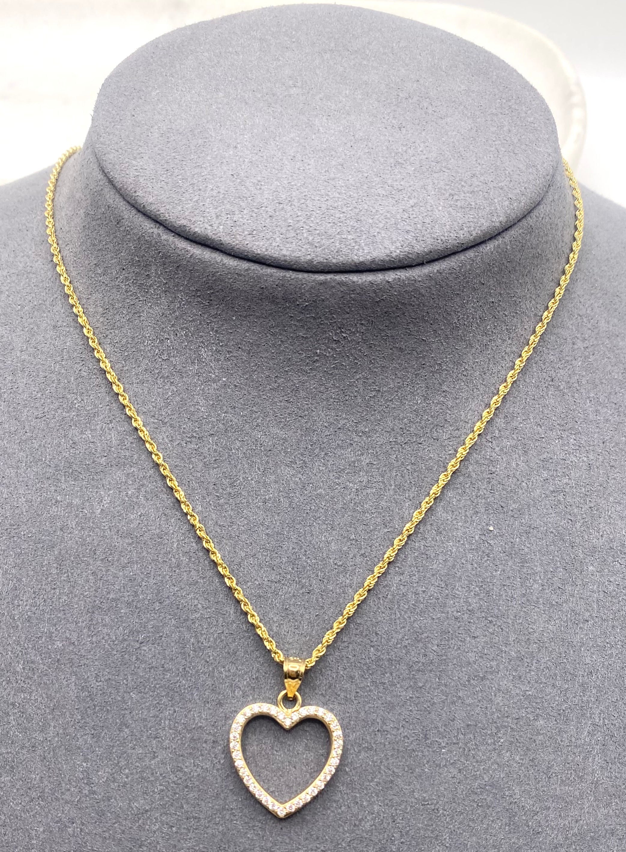 Cadena con medalla 14k, 45 cm x 0.80mm.