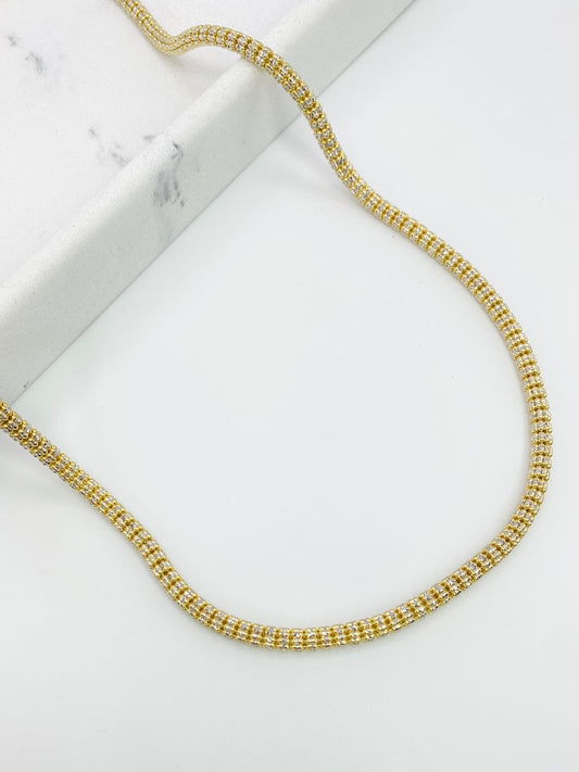 Cadena luna ice 14k