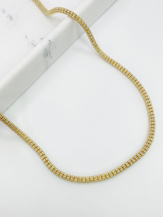 Cadena luna ice 14k