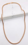 Cadena luna ice rosa 14k, 55cm x 3.8mm