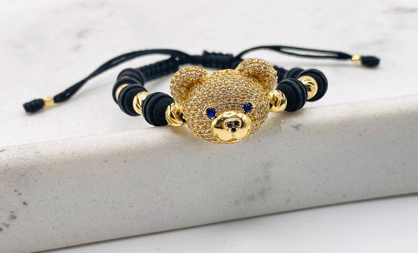 Pulsera oso 18k. 6.8mm