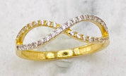Anillo infinito talla#12, 18k