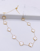 Cadena trébol 14k, 45cm