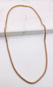Cadena luna ice rosa 14k, 65cm x 4.1mm