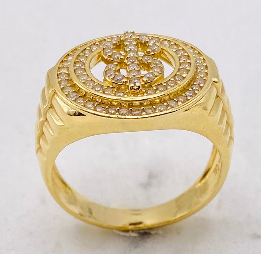 Anillo talla#25, 14k