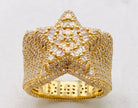 Anillo estrella talla#22, 14k