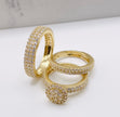 Anillo trío de boda 14k, #M23