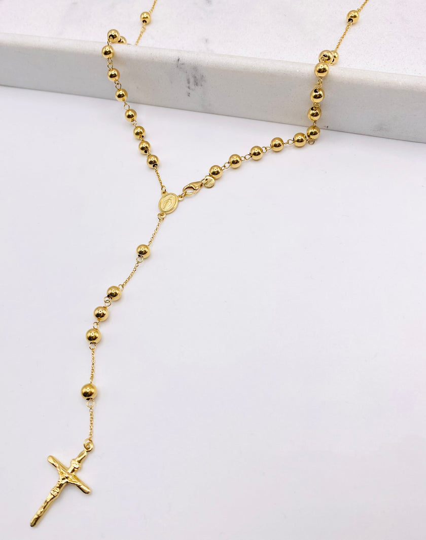 Crucifijo oro 18k  60cm x 4.9mm