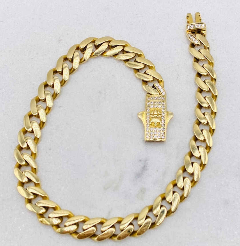 Guillo Mónaco pies 14k, 6.9mm x 22cm
