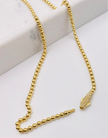 Cadena luna 14k, 45cm