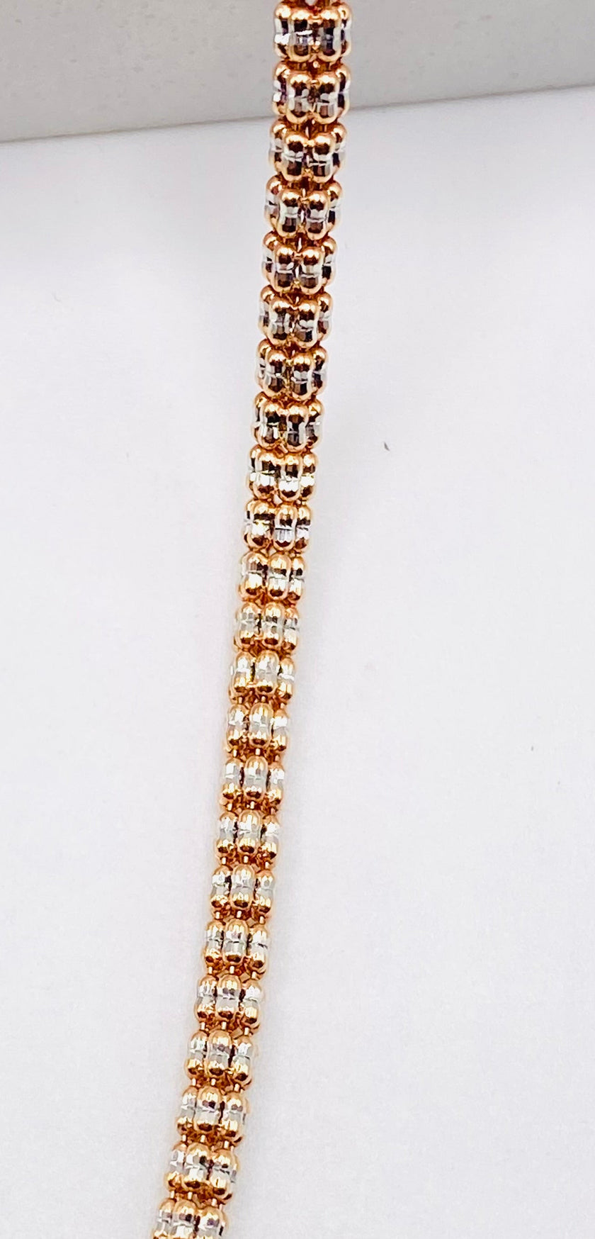Luna ice rosa 14k, 60cm x 3.4mm