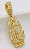 Medalla máquina 14k, 4cm x 1cm