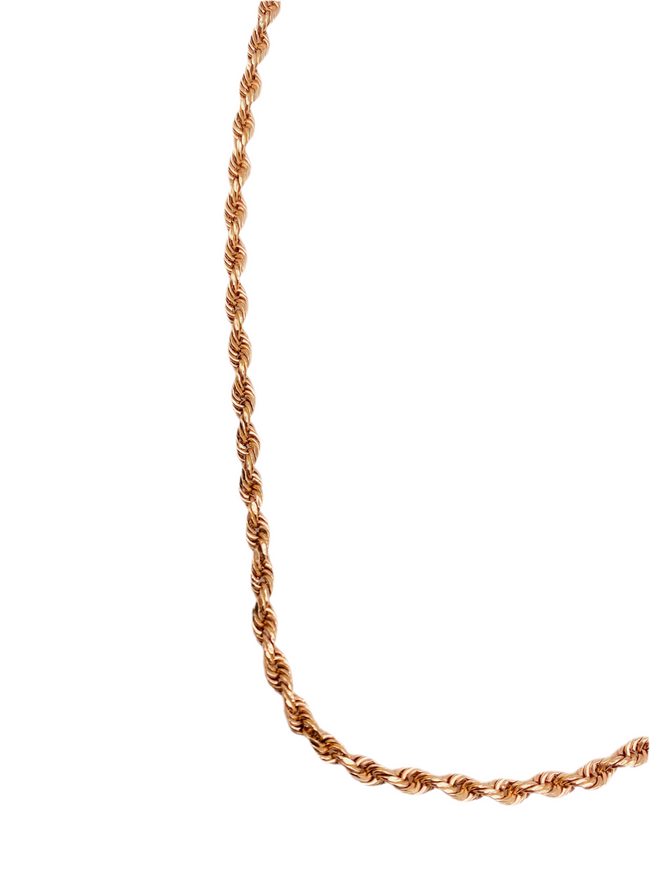 Cadena soga rose 14k