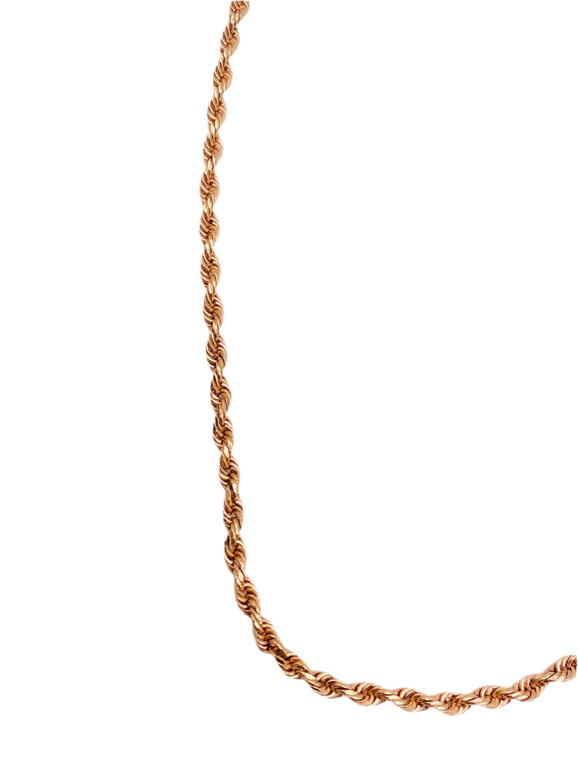 Cadena soga rose 14k