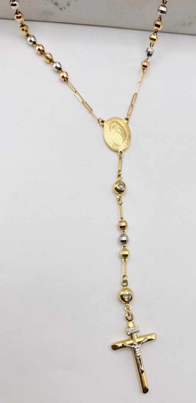 Crucifijo 14k, 45cm x 4mm