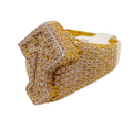 Anillo cruz 14k, talla 23