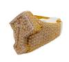 Anillo cruz 14k, talla 23