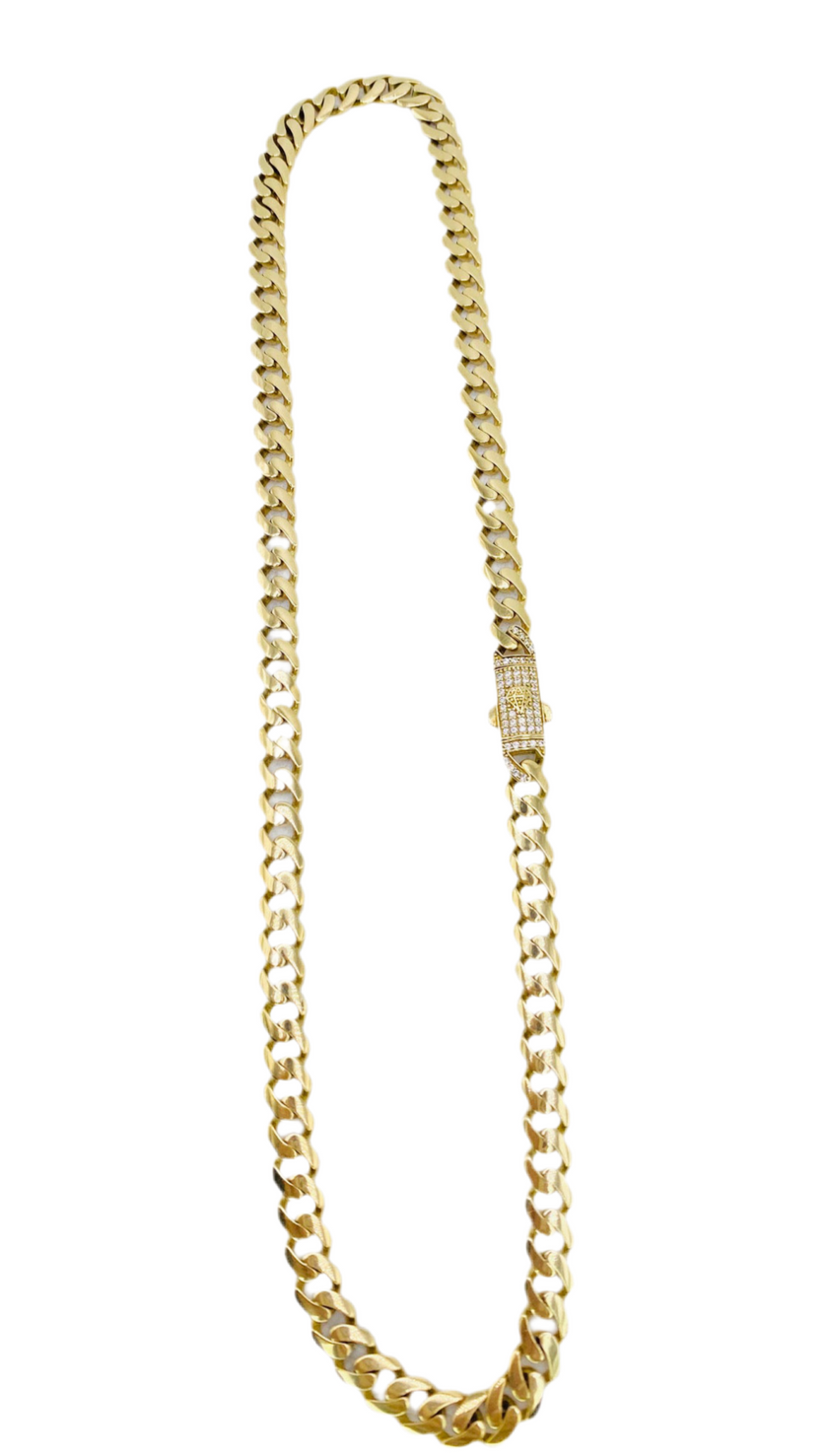 Cadena Mónaco 14k,  46cm x 7.0mm