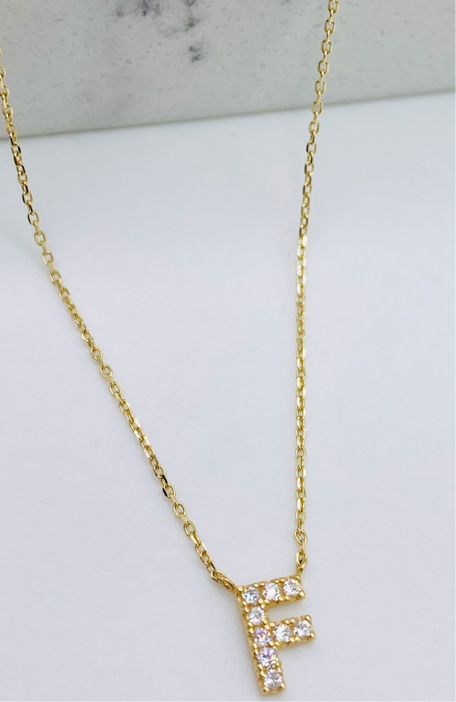 Cadena letra 14k, 45cm