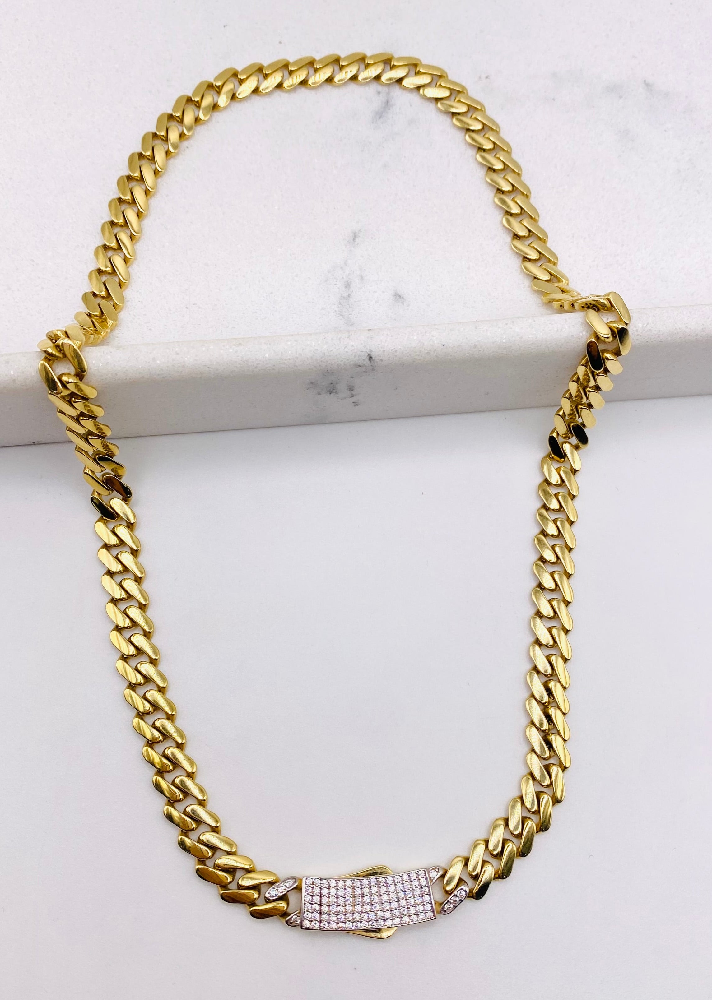 Choker Monaco 18k, 40cm x 8.6mm