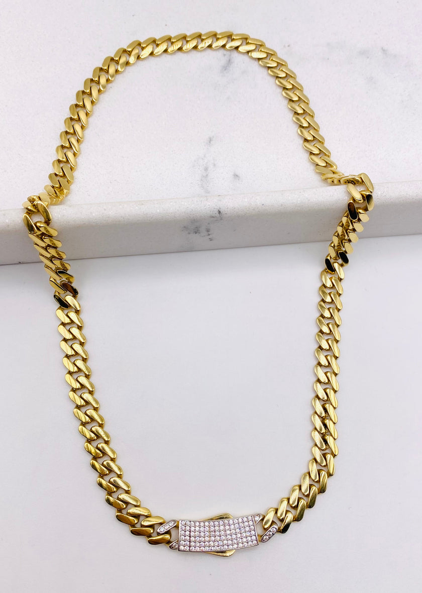 Choker Monaco 18k, 40cm x 8.6mm