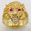 Anillo Leon talla#21, 14k
