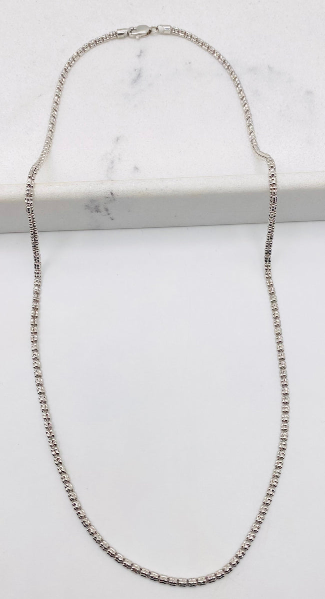 Luna ice blanca 14k, 50cm x 2.2mm