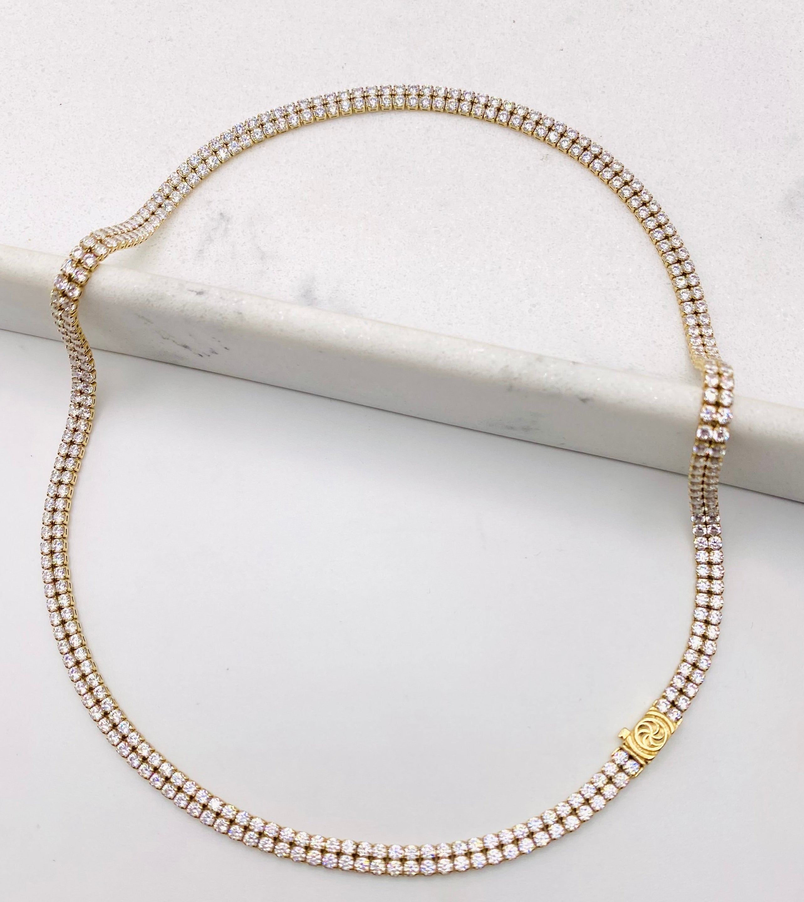 Cadena tenis 14k, 45cm x 4.2mm