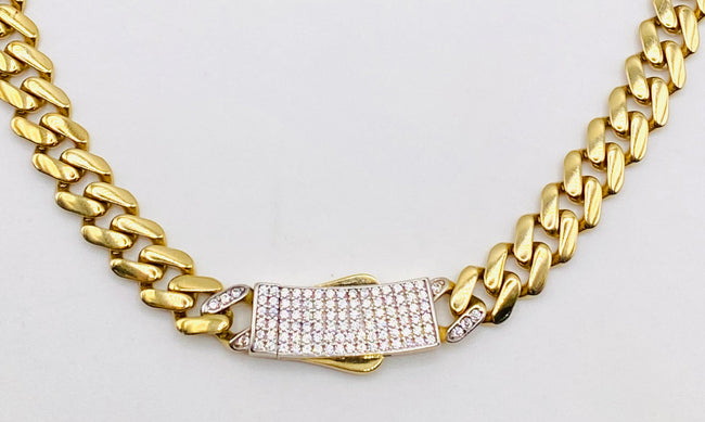 Cheker Monaco 18k 45cm x 6.7mm