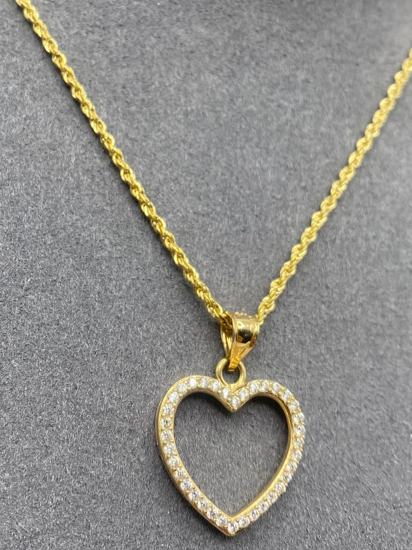 Cadena con medalla 14k, 45 cm x 0.80mm.