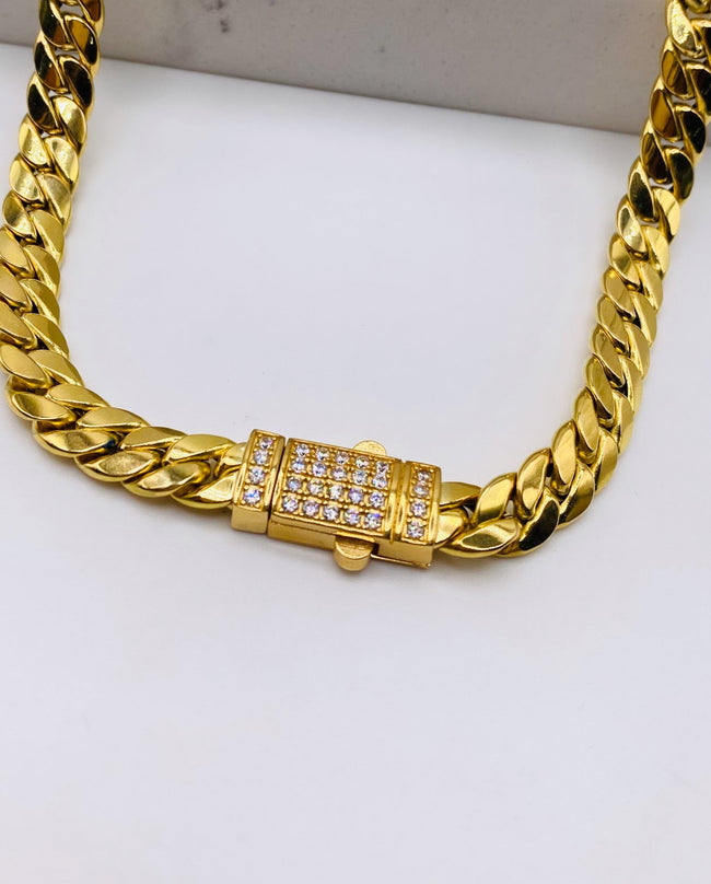 Cadena Mónaco 18k, 42cm x 7.6mm